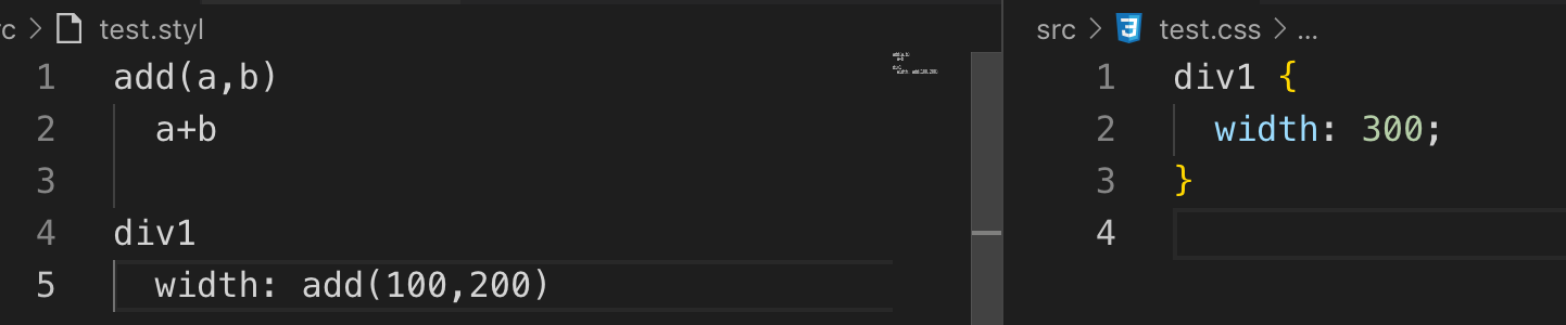 图 7. Stylus 函数方法示例