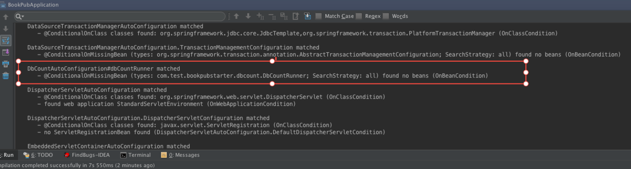 DbCountAutoConfiguration的自动配置信息