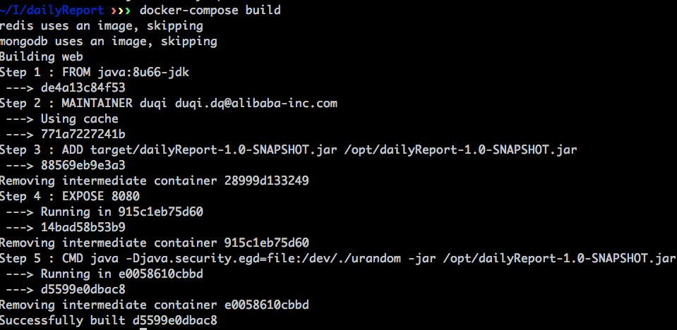 docker-compose build